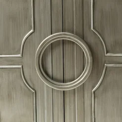 Cabinets & Sideboards-Kirkland's Home Dietrich Wood 4-Door Sideboard Gray