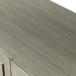Cabinets & Sideboards-Kirkland's Home Dietrich Wood 4-Door Sideboard Gray