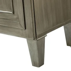 Cabinets & Sideboards-Kirkland's Home Dietrich Wood 4-Door Sideboard Gray