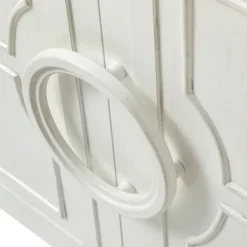 Cabinets & Sideboards-Kirkland's Home Dietrich Wood 4-Door Sideboard White