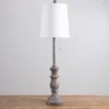 Buffet Lamps-Kirkland's Home Distressed Antique Gray Buffet Lamp White