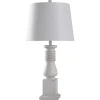 Table Lamps-Kirkland's Home Distressed Asher Table Lamp White