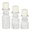 Candle Holders-Kirkland's Home Distressed Beaded Candle Holders, Set Of 3 White