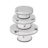 Decorative Trays-Kirkland's Home Distressed Black Pedestal Trays, Set Of 3 White