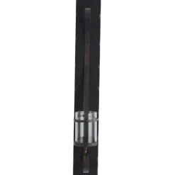 Sconces-Kirkland's Home Distressed Black Scrolled Metal Sconce