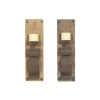 Sconces-Kirkland's Home Distressed Brown Wood Wall Sconces, Set Of 2