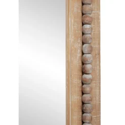 Decorative Mirrors-Kirkland's Home Distressed Brown Wooden Frame Wall Mirror