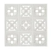 Wall Plaques-Kirkland's Home Distressed Carved Wood Floral Wall Plaque White