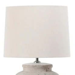 Table Lamps-Kirkland's Home Distressed Ceramic Table Lamp White