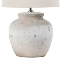 Table Lamps-Kirkland's Home Distressed Ceramic Table Lamp White