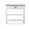 Console Tables-Kirkland's Home Distressed 1-Drawer Console Table White