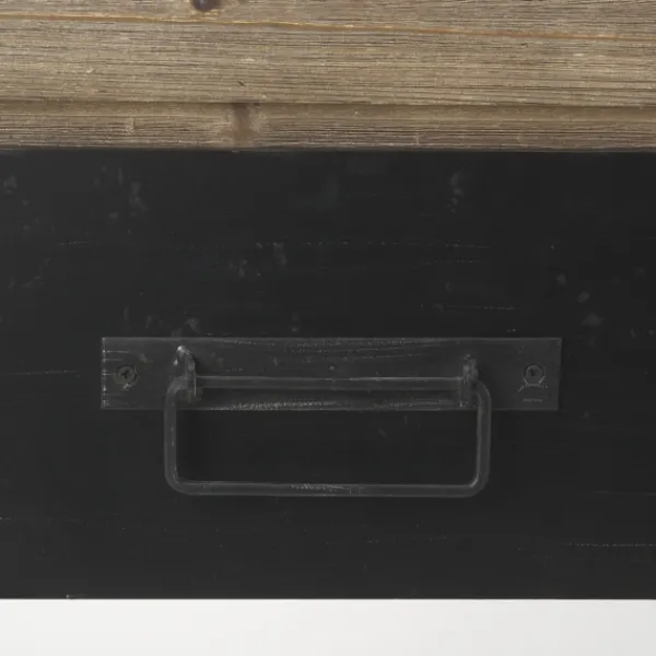 Console Tables-Kirkland's Home Distressed Farmhouse 3-Drawer Console Table