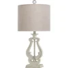 Table Lamps-Kirkland's Home Distressed French Farmhouse Table Lamp White