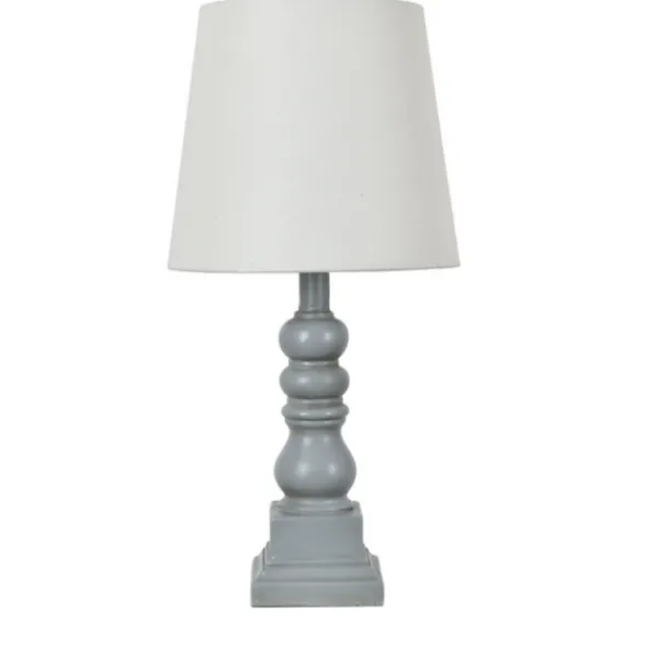 Table Lamps-Kirkland's Home Distressed Gray Candlestick Table Lamp White