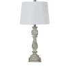 Table Lamps-Kirkland's Home Distressed Gray Table Lamp White