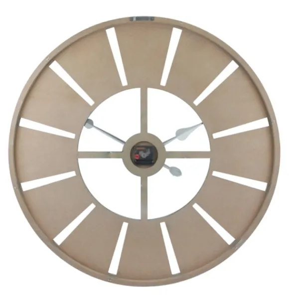 Clocks-Kirkland's Home Distressed Gray Wood Wall Clock