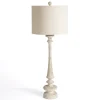 Buffet Lamps-Kirkland's Home Distressed Ivory Lucy Buffet Lamp Tan