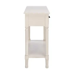 Console Tables-Kirkland's Home Distressed Natural Ronan 2-Drawer Console Table White