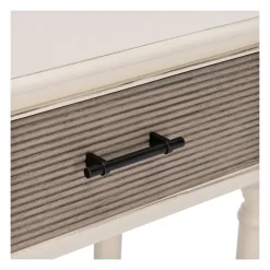 Console Tables-Kirkland's Home Distressed Natural Ronan 2-Drawer Console Table White