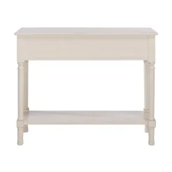 Console Tables-Kirkland's Home Distressed Natural Ronan 2-Drawer Console Table White