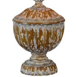 Table Lamps-Kirkland's Home Distressed Natural Table Lamp Tan