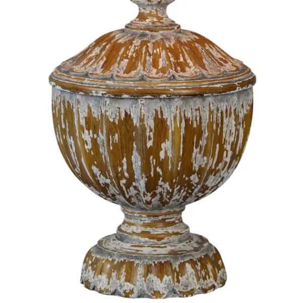 Table Lamps-Kirkland's Home Distressed Natural Table Lamp Tan