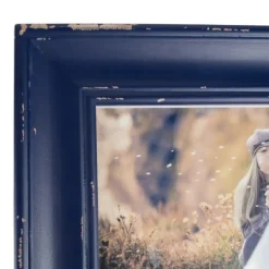 Picture Frames-Kirkland's Home Distressed Navy Farmhouse Frame, 8X10 Blue