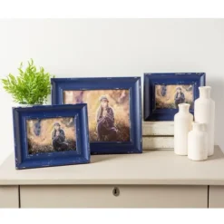 Picture Frames-Kirkland's Home Distressed Navy Farmhouse Frame, 8X10 Blue