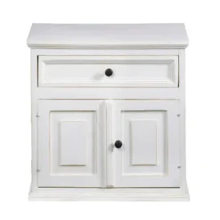 Nightstands-Kirkland's Home Distressed Nightstand White