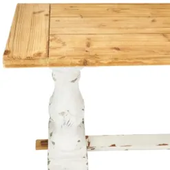 Console Tables-Kirkland's Home Distressed Rustic Carved Console Table White