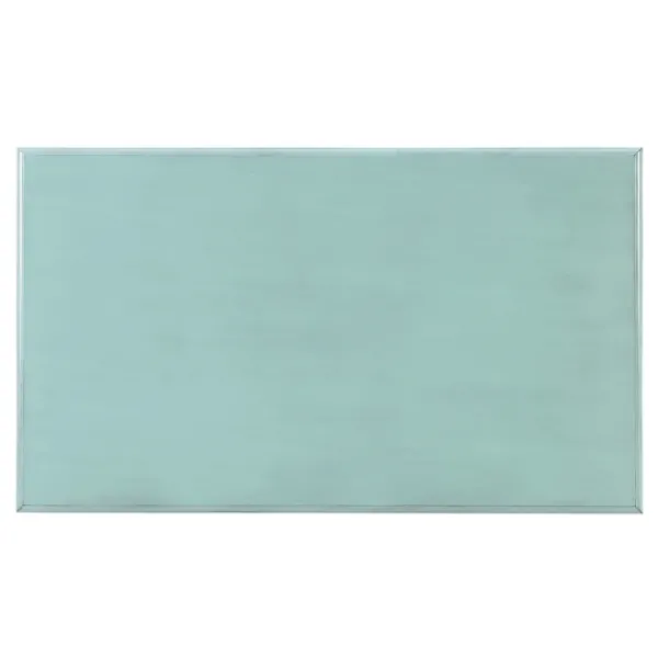 Coffee Tables-Kirkland's Home Distressed Turquoise Wood 3-Drawer Coffee Table Blue