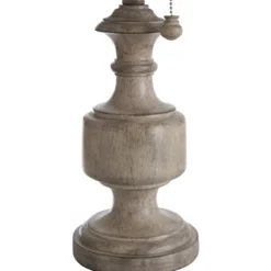 Table Lamps-Kirkland's Home Distressed Urn Resin Table Lamp Gray