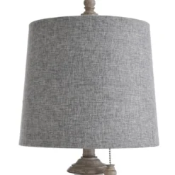 Table Lamps-Kirkland's Home Distressed Urn Resin Table Lamp Gray