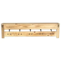 Shelves-Kirkland's Home Distressed Wall Shelf With Hooks