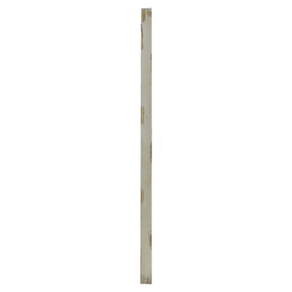 Decorative Mirrors-Kirkland's Home Distressed White And Gold Moroccan Mirror
