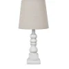 Table Lamps-Kirkland's Home Distressed White Candlestick Table Lamp Ivory