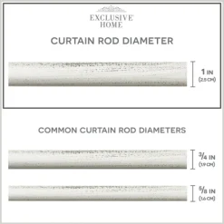 Curtain Rods & Hardware-Kirkland's Home Distressed White Open Sphere Curtain Rod, 120 In.