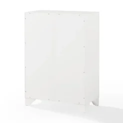 Bathroom Furniture-Kirkland's Home Distressed Wood Accent Cabinet White