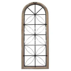 Wall Plaques-Kirkland's Home Distressed Wood And Metal Window Wall Plaque White