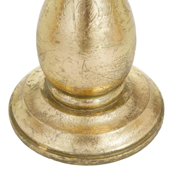 Candle Holders-Kirkland's Home Distressed Wood Candle Holders, Set Of 3 Gold