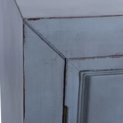 Cabinets & Sideboards-Kirkland's Home Distressed Wood 2-Door Cabinet Blue