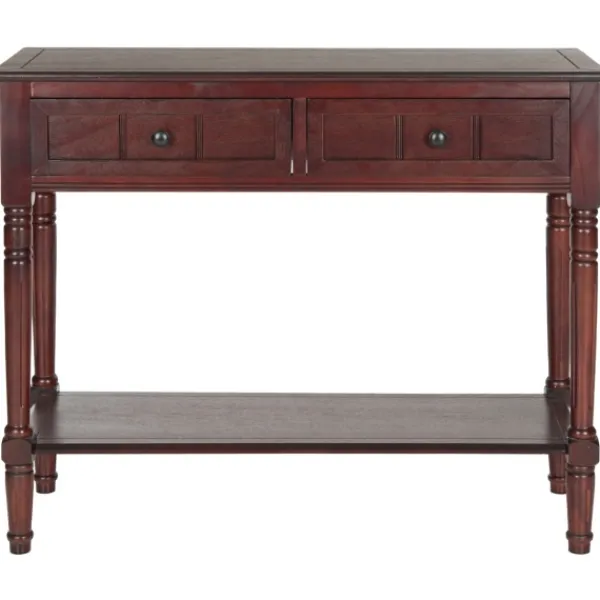 Console Tables-Kirkland's Home Distressed Wood 2-Drawer Console Table Brown