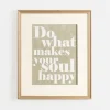 Wall Quotes & Signs-Kirkland's Home Do What Makes Your Soul Happy Wall Plaque Green/Ivory