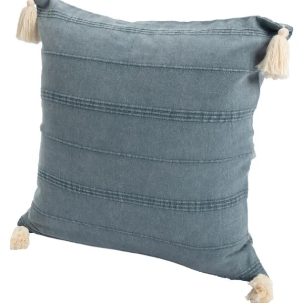 Pillows-Kirkland's Home Dobby Loomed Pillow Blue