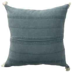 Pillows-Kirkland's Home Dobby Loomed Pillow Blue