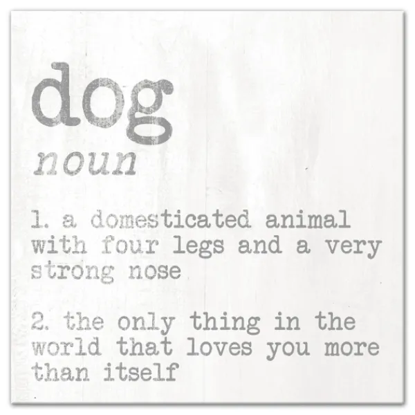 Wall Quotes & Signs-Kirkland's Home Dog Definition Canvas Art Print White