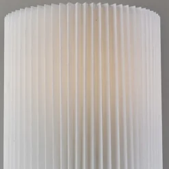 Table Lamps-Kirkland's Home Dome Pleated Shade Table Lamp White