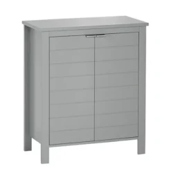 Bathroom Furniture-Kirkland's Home 2-Door Floor Cabinet Gray