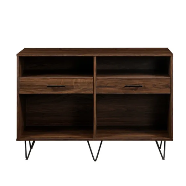Console Tables-Kirkland's Home Doreen Dark Brown Hairpin Console Table