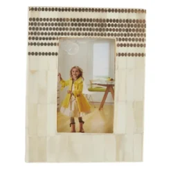 Picture Frames-Kirkland's Home Dotted Wide Border Picture Frame, 4X6